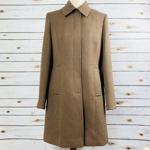 INC Winter Long Coat Chainlink Accent Button Small